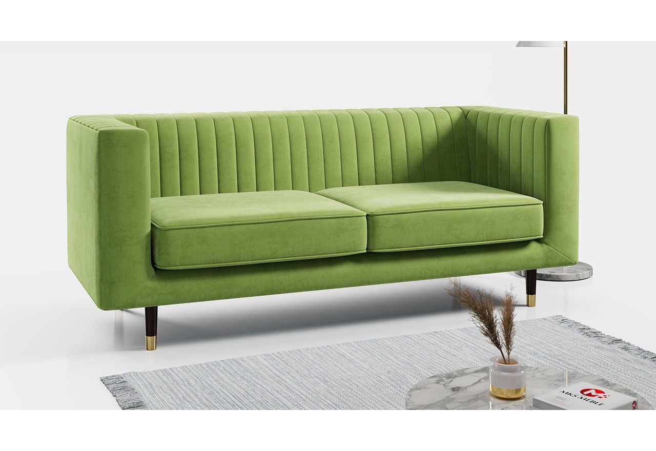 Funkcjonalna, wygodna sofa trzyosobowa na wysokich nóżkach do pokoju i salonu - ELMO / Kronos 16