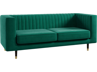 Nowoczesna sofa tapicerowana trzyosobowa z opcją wyboru tkaniny do pokoju i salonu - ELMO / Kronos 27119