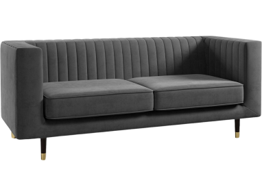 Praktyczna sofa trzyosobowa na wysokich nóżkach z opcją wyboru tkaniny - ELMO / Kronos 27130