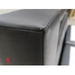 Łóżko kontynentalne GOLD 5 160x200 - Soft 11 - czarna ekoskóra - OUTLETU