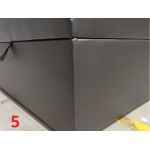 Łóżko kontynentalne GOLD 5 160x200 - Soft 11 - czarna ekoskóra - OUTLETU