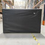 Łóżko kontynentalne GOLD 5 160x200 - Soft 11 - czarna ekoskóra - OUTLETU