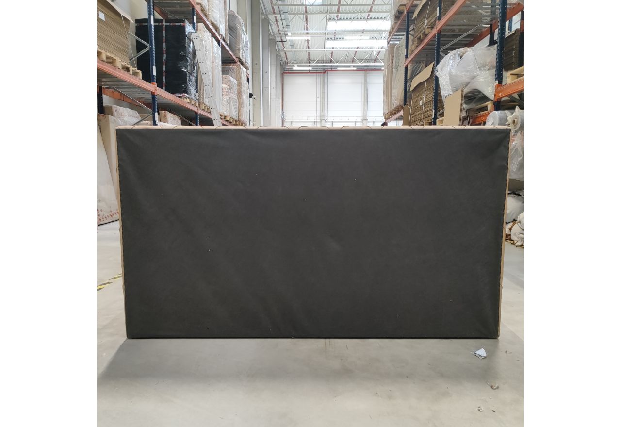 Łóżko kontynentalne MIREN DUO 200x200 - Soft 34 - brązowa ekoskóra - OUTLETU