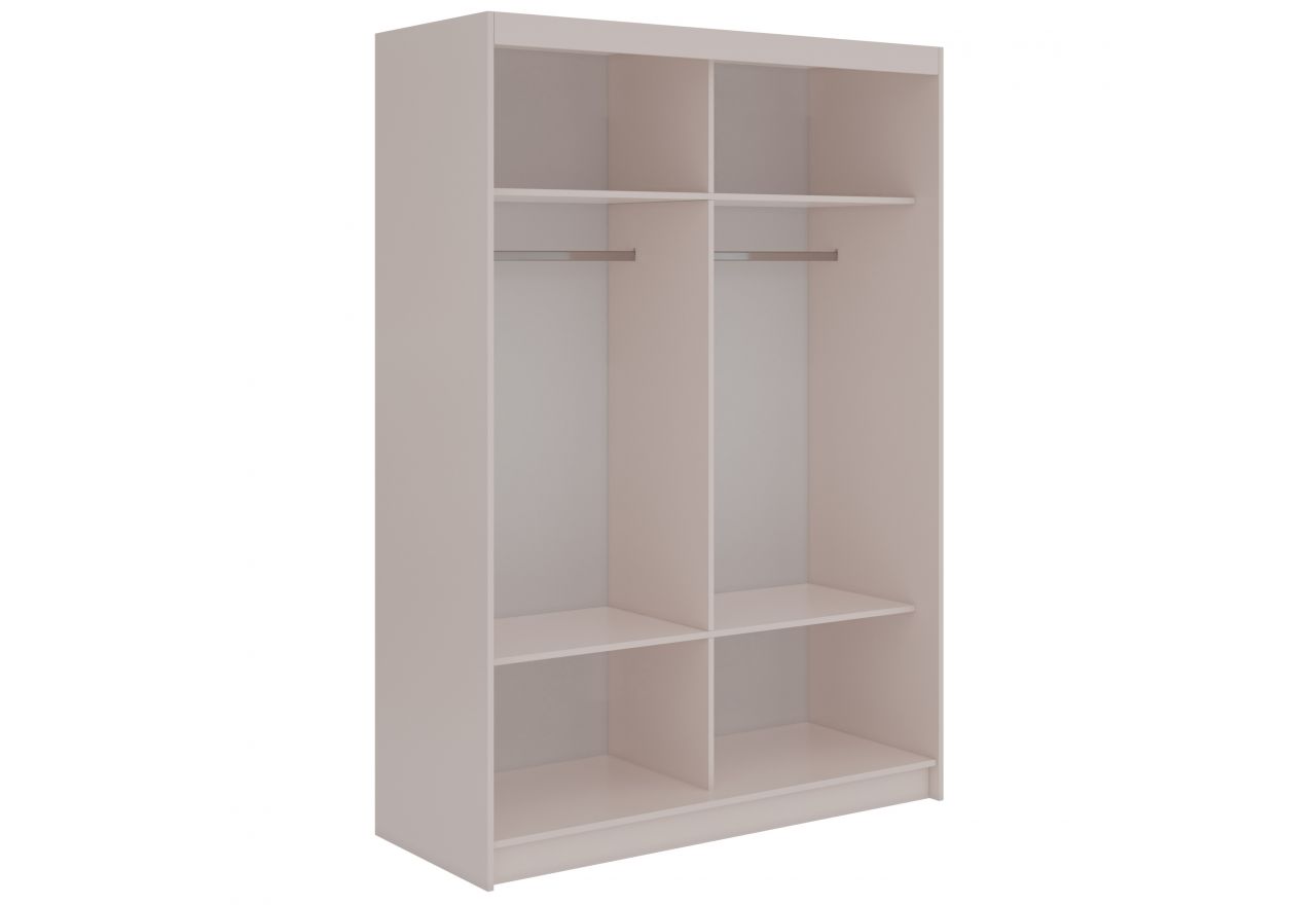 Szafa przesuwna SKORIA 150 cm - kaszmir z lustrem