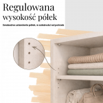 Szafa przesuwna SKORIA 180 cm - kaszmir z lustrem + 2 szuflady