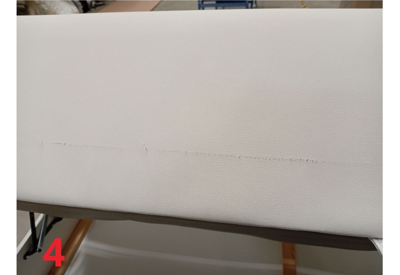 Łóżko kontynentalne GRIMALDI 180x200 - Soft 17 - biała ekoskóra - OUTLETU
