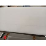 Łóżko kontynentalne GRIMALDI 180x200 - Soft 17 - biała ekoskóra - OUTLETU