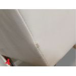 Łóżko kontynentalne GRIMALDI 180x200 - Soft 17 - biała ekoskóra - OUTLETU