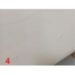 Łóżko kontynentalne GRIMALDI 180x200 - Soft 17 - biała ekoskóra - OUTLETU
