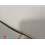 Łóżko kontynentalne GRIMALDI 180x200 - Soft 17 - biała ekoskóra - OUTLETU