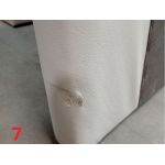 Łóżko kontynentalne GRIMALDI 180x200 - Soft 17 - biała ekoskóra - OUTLETU
