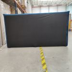 Łóżko kontynentalne PREMIUM 11 200x200 - Monolith 77 - niebieski - OUTLETU