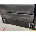 Łóżko kontynentalne KING VELEN - 180x200 - Soft 11 - czarna ecoskóra - OUTLETU