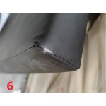 Łóżko kontynentalne KING VELEN - 180x200 - Soft 11 - czarna ecoskóra - OUTLETU