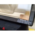 Łóżko kontynentalne RICO 160x200 - Soft 11 - czarna ekoskóra - OUTLETU