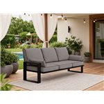 Metalowa sofa ogrodowa ELBA S3 - szary