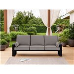 Metalowa sofa ogrodowa ELBA S3 - szary