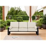 Metalowa sofa ogrodowa ELBA S3 - beżowy