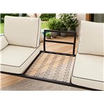 Metalowa sofa ogrodowa ELBA S3 - beżowy
