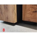 Łóżko kontynentalne ALBERO 2 KING DUO 200x200 - Soft 11 - czarna ekoskóra - OUTLETU