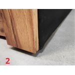 Łóżko kontynentalne ALBERO 2 KING DUO 200x200 - Soft 11 - czarna ekoskóra - OUTLETU