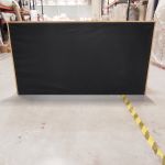 Łóżko kontynentalne ALBERO 2 KING DUO 200x200 - Soft 11 - czarna ekoskóra - OUTLETU