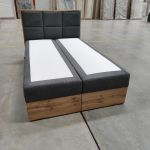 Łóżko kontynentalne ALBERO 2 120x200 - Matana 05 - ciemny szary - OUTLETU