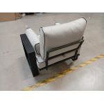 Metalowy fotel ogrodowy ELBA S1 - szary - OUTLETU