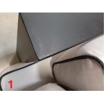 Metalowy fotel ogrodowy ELBA S1 - szary - OUTLETU