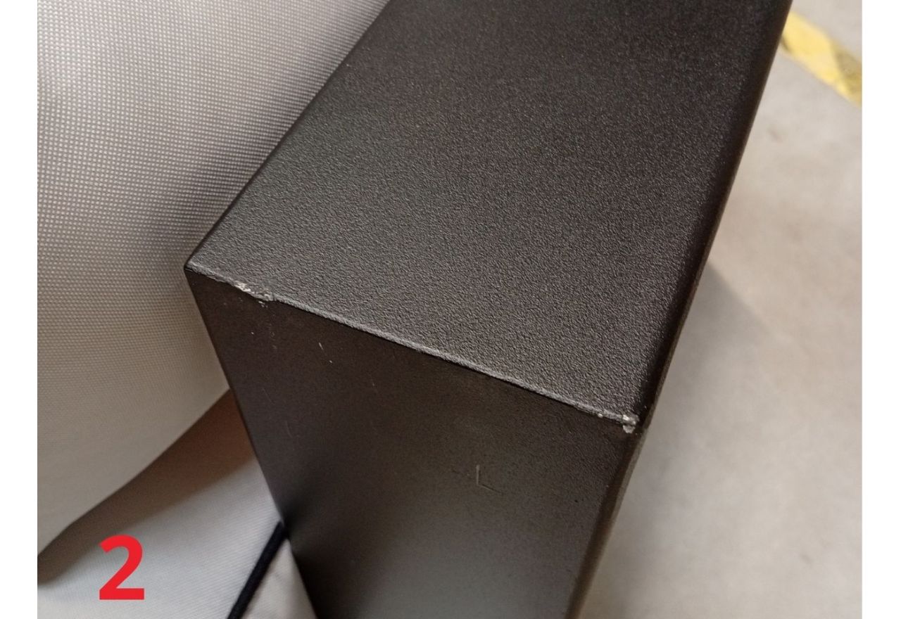 Metalowy fotel ogrodowy ELBA S1 - szary - OUTLETU