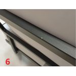 Metalowy fotel ogrodowy ELBA S1 - szary - OUTLETU