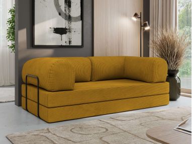 Sofa Orsetto - pomarańczowy, wąski sztruks