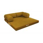 Sofa Orsetto - pomarańczowy, wąski sztruks