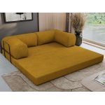 Sofa Orsetto - pomarańczowy, wąski sztruks