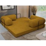 Sofa Orsetto - pomarańczowy, wąski sztruks