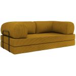 Sofa Orsetto - pomarańczowy, wąski sztruks