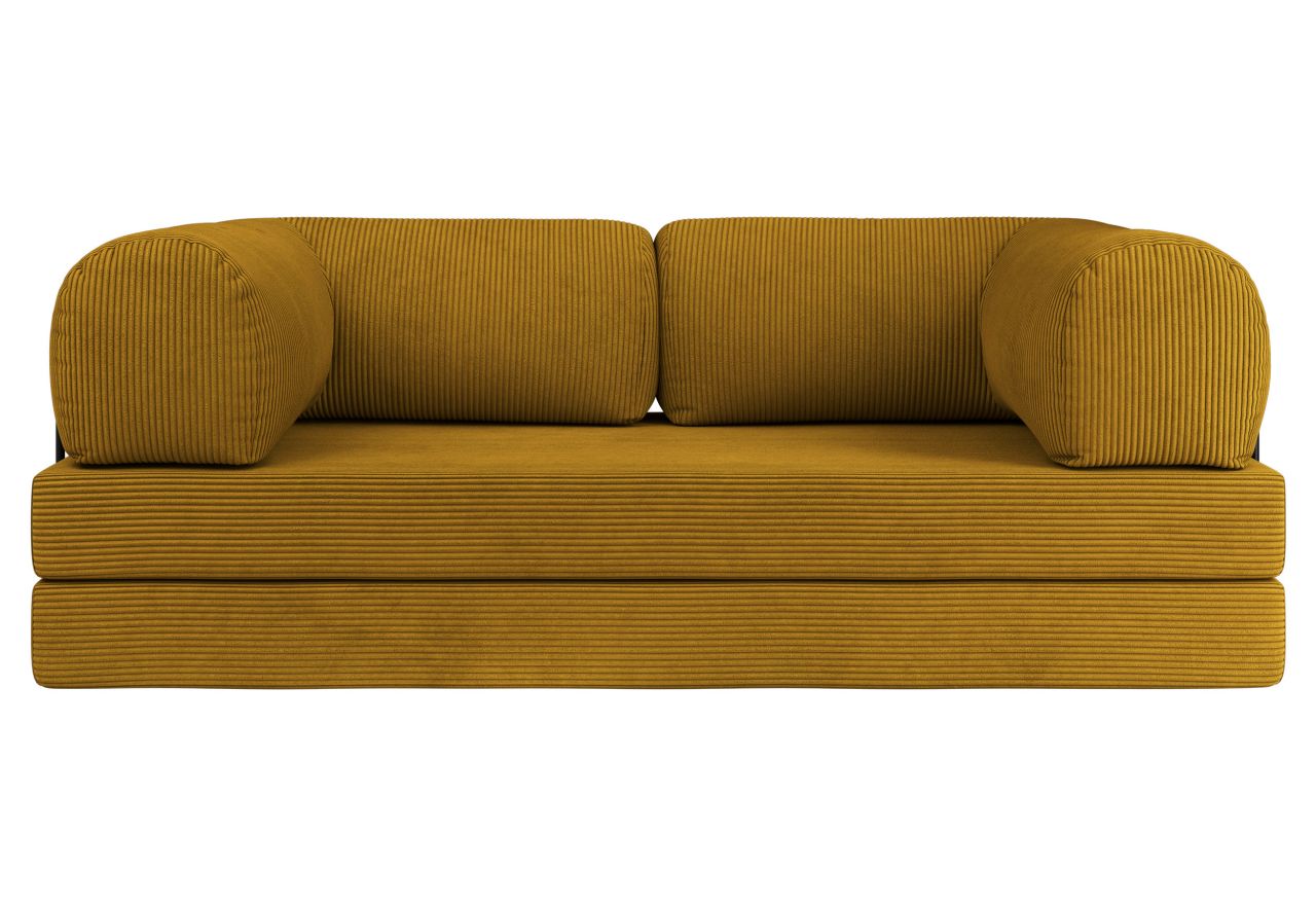 Sofa Orsetto - pomarańczowy, wąski sztruks
