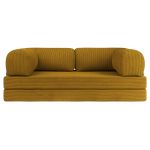 Sofa Orsetto - pomarańczowy, wąski sztruks