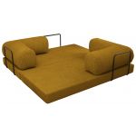 Sofa Orsetto - pomarańczowy, wąski sztruks