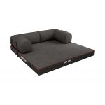 Sofa Orsetto - ciemnoszary, wąski sztruks