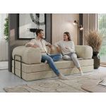Sofa Orsetto - ciemnoszary, wąski sztruks
