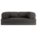 Sofa Orsetto - ciemnoszary, wąski sztruks