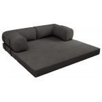Sofa Orsetto - ciemnoszary, wąski sztruks