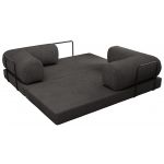 Sofa Orsetto - ciemnoszary, wąski sztruks