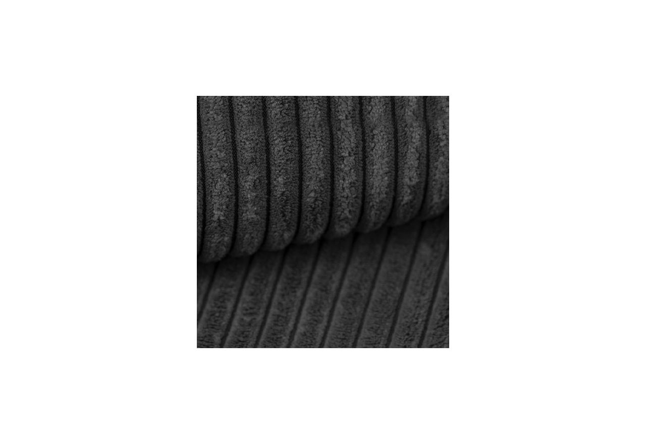 Sofa Orsetto - ciemnoszary, wąski sztruks
