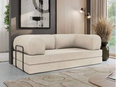 Sofa Orsetto - beżowy, wąski sztruks