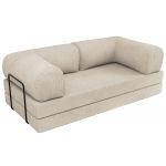 Sofa Orsetto - beżowy, wąski sztruks