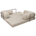 Sofa Orsetto - beżowy, wąski sztruks