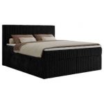 Łóżko kontynentalne TILIANO 200x200 - Tilia 100 - czarny - OUTLET