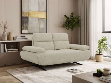 Sofa SORAE - kremowy, struktura